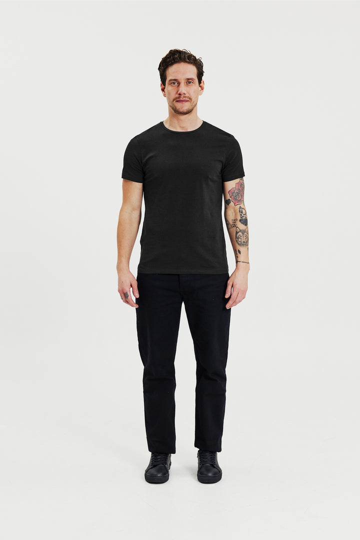 Crew-Neck 2-pack Black