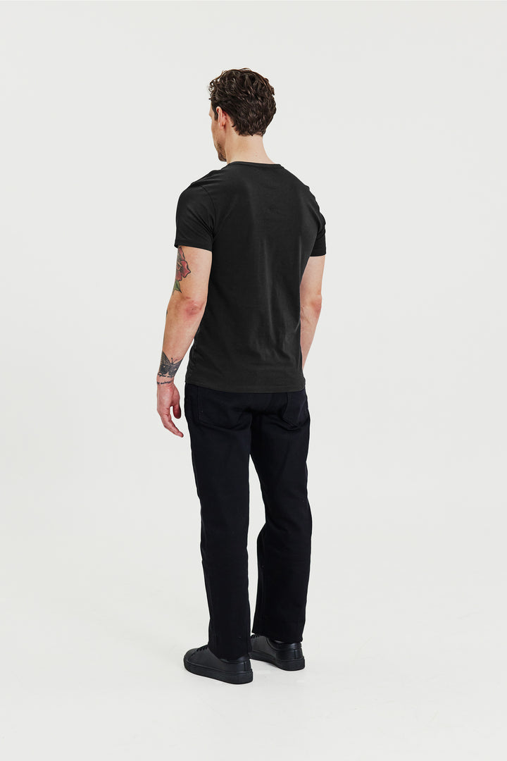Crew-Neck 2-pack Black