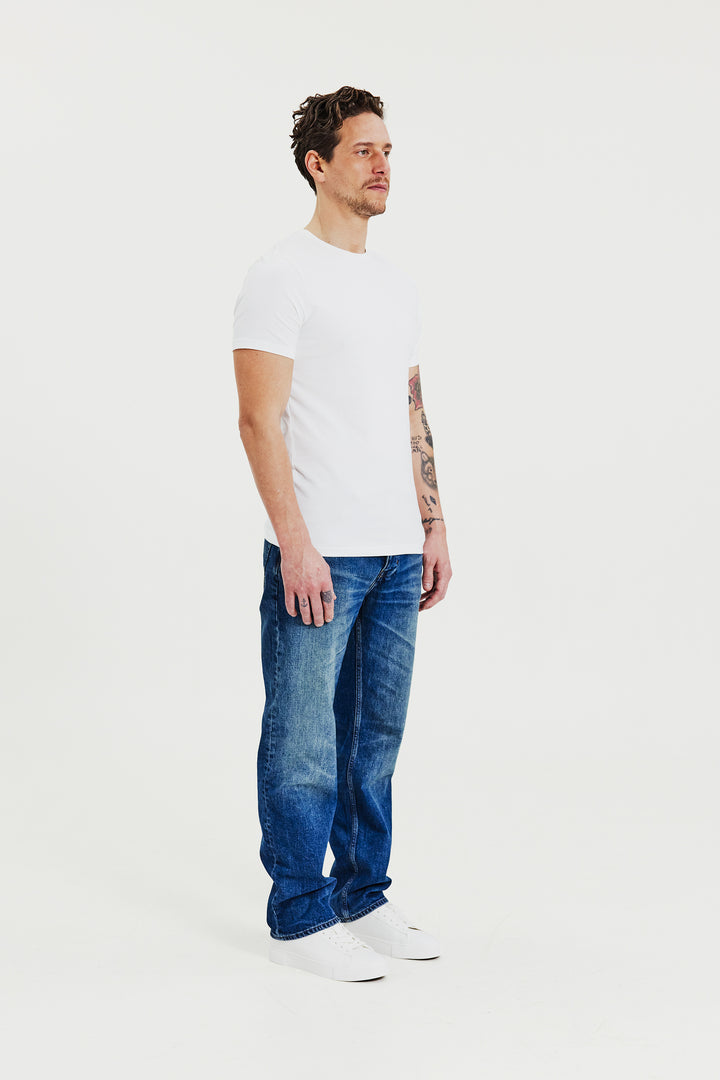 Crew-Neck Slim White