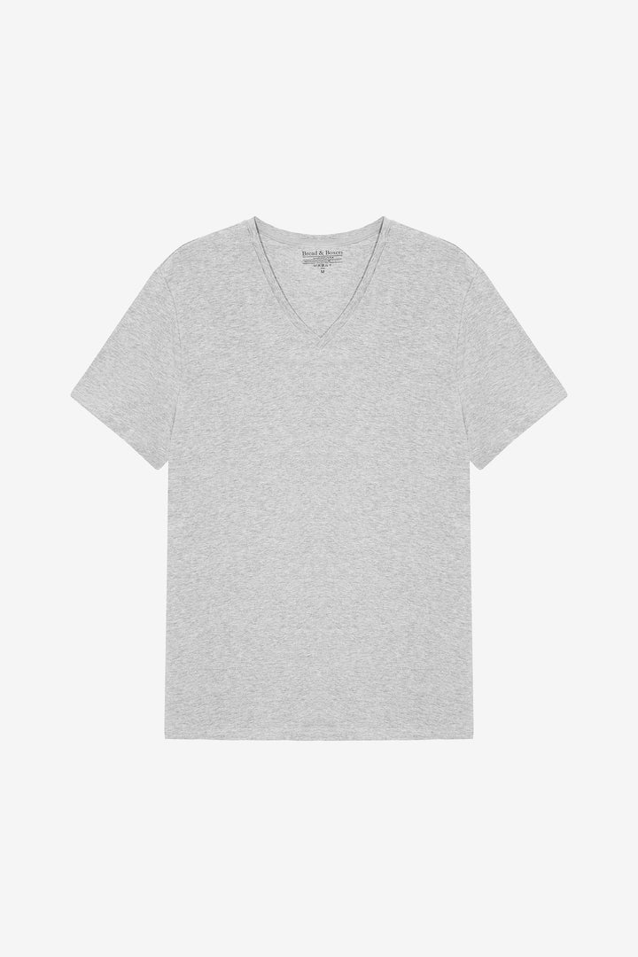 V-Neck Grey Melange