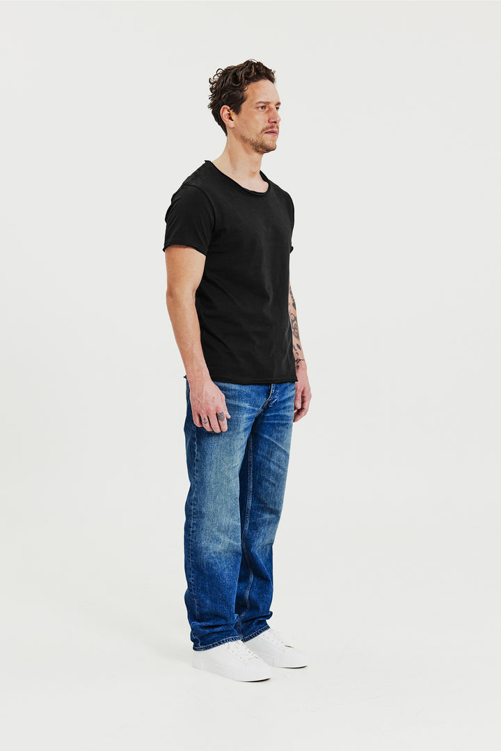 Crew-Neck relaxed Black