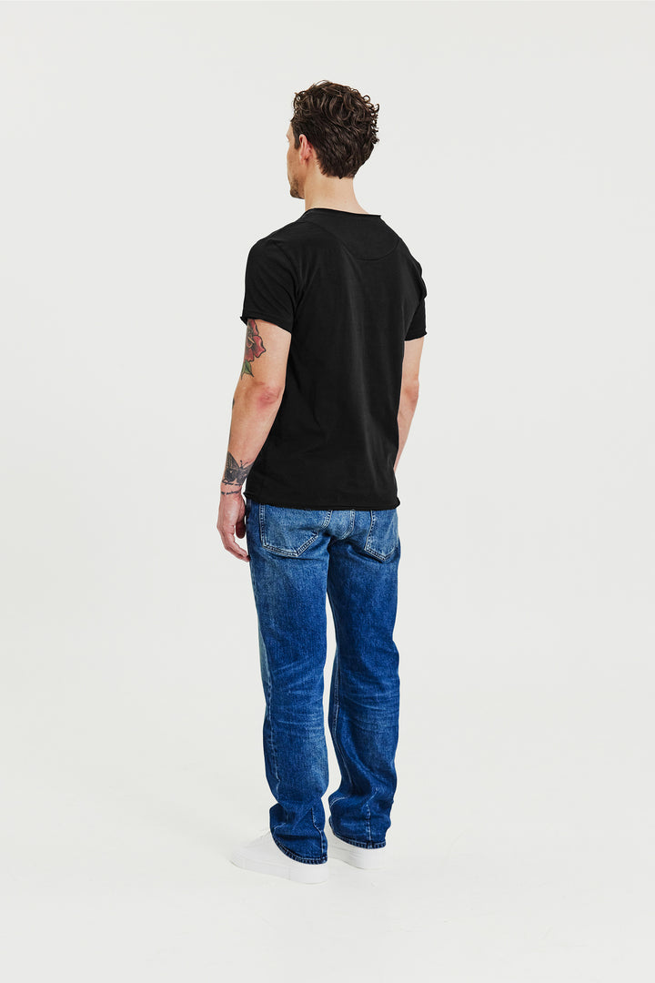 Crew-Neck relaxed Black