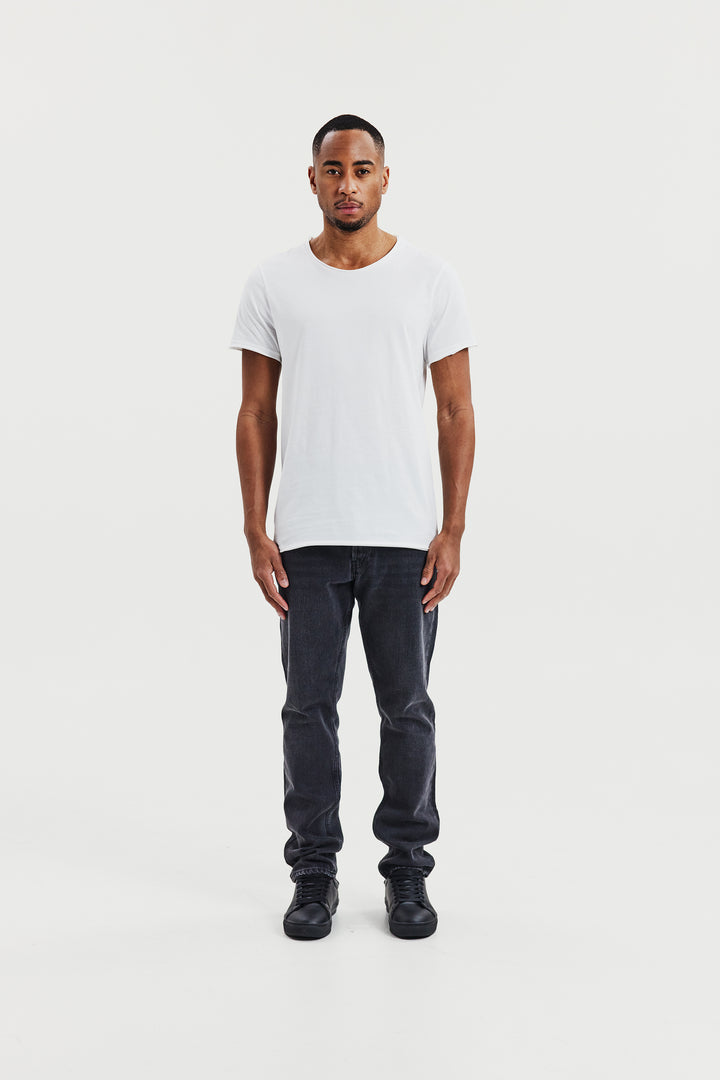 Crew-Neck relaxed White
