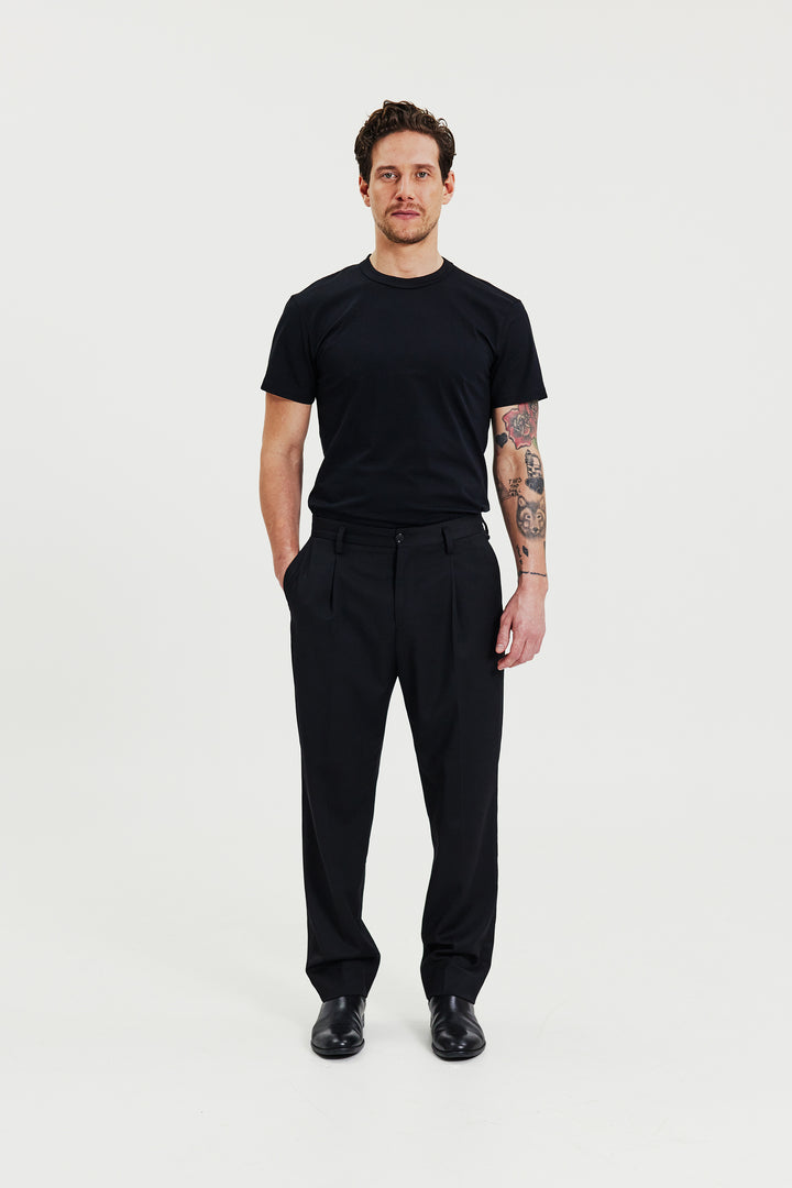 Crew-Neck Pima Black