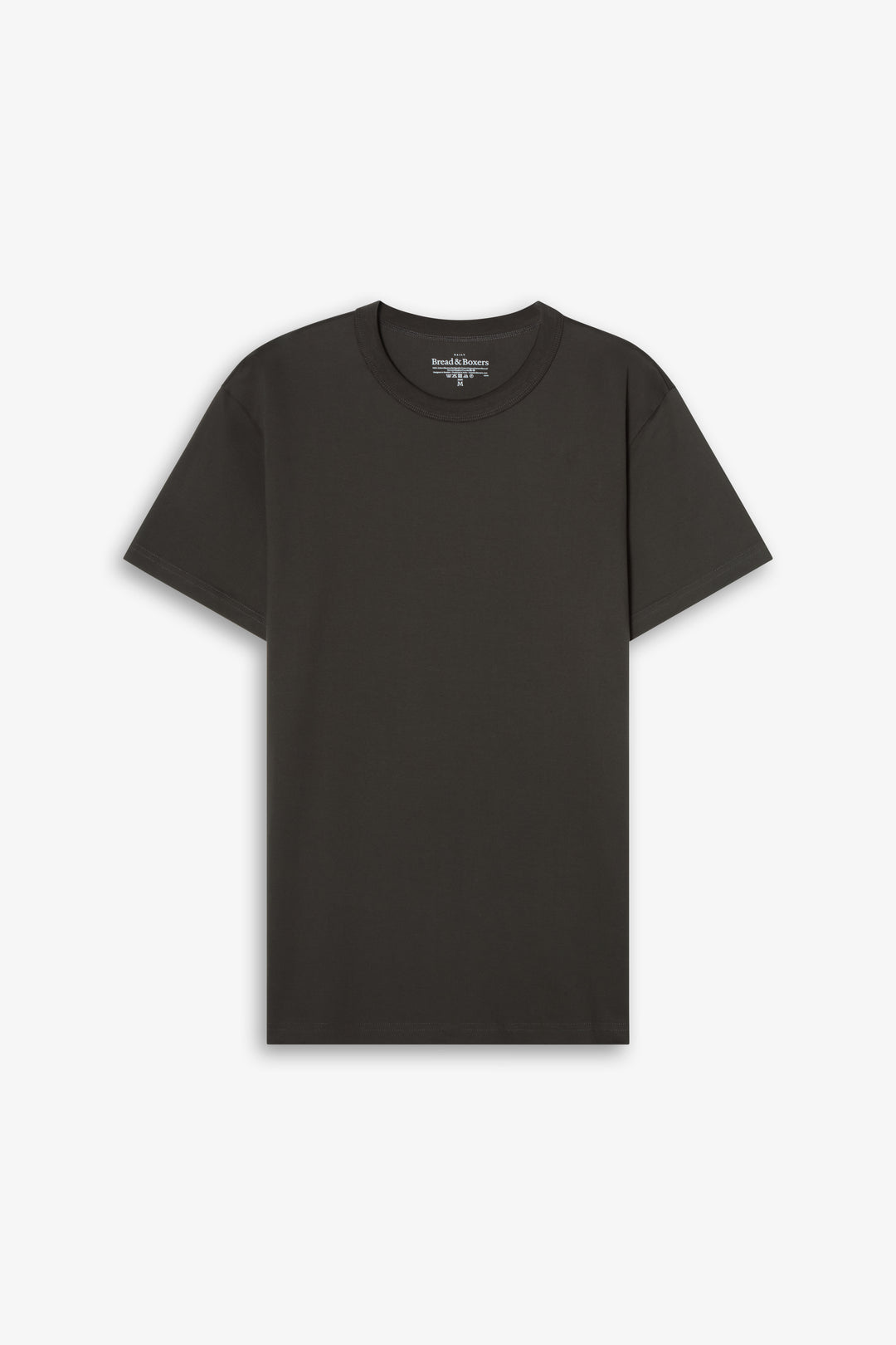 Crew-neck Pima Charcoal