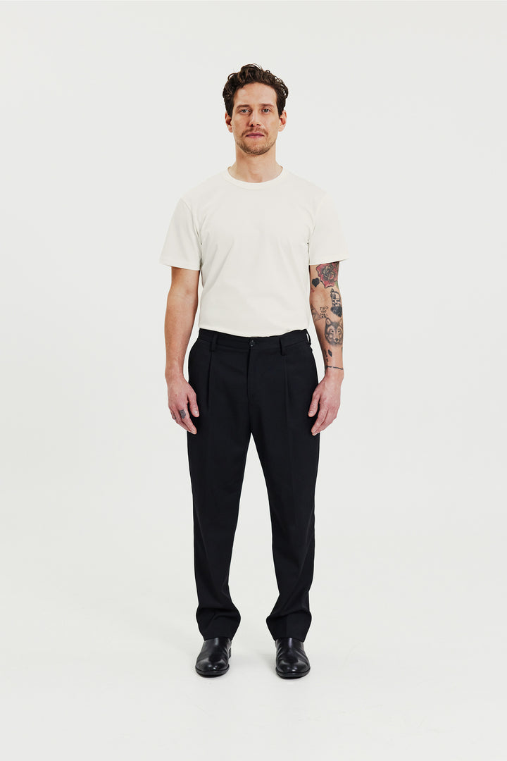 Crew-Neck Pima Ivory