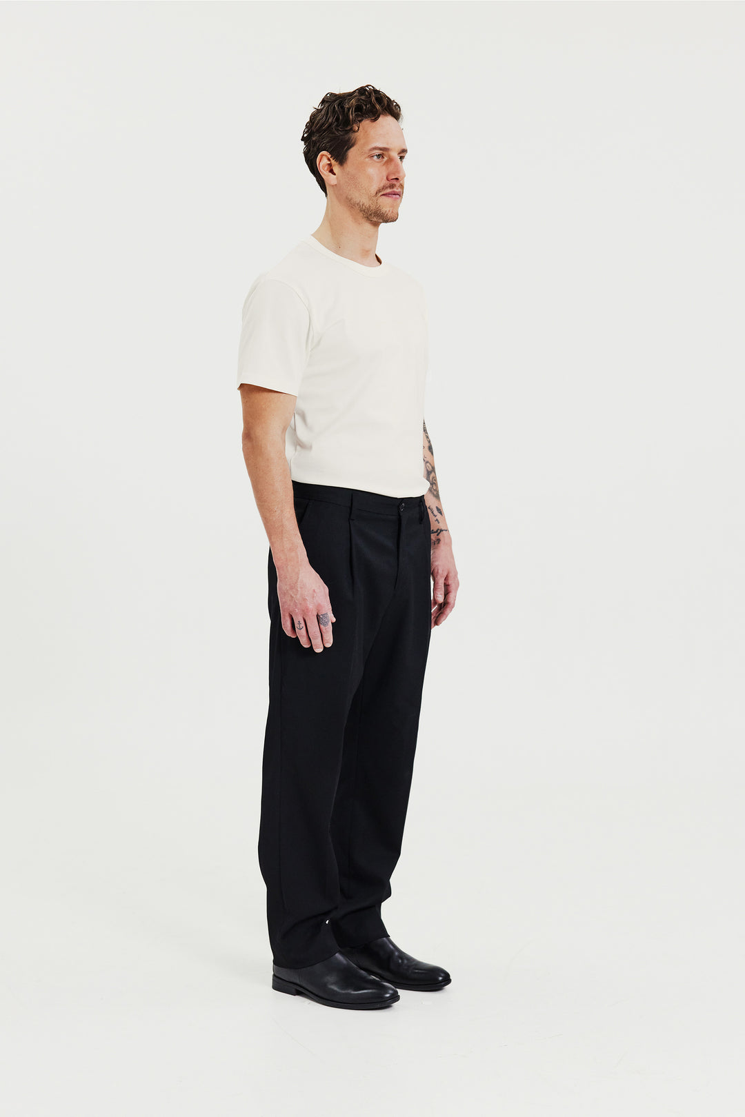 Crew-Neck Pima Ivory