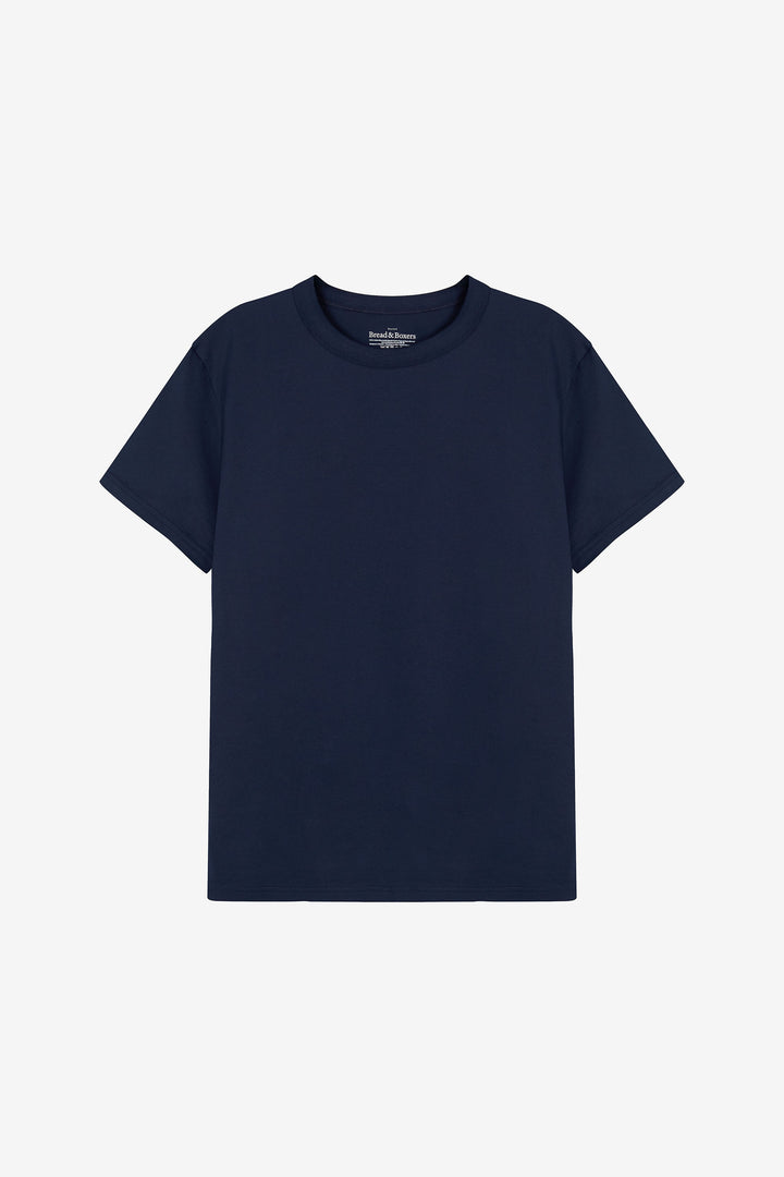 Crew-Neck Pima Navy Blue