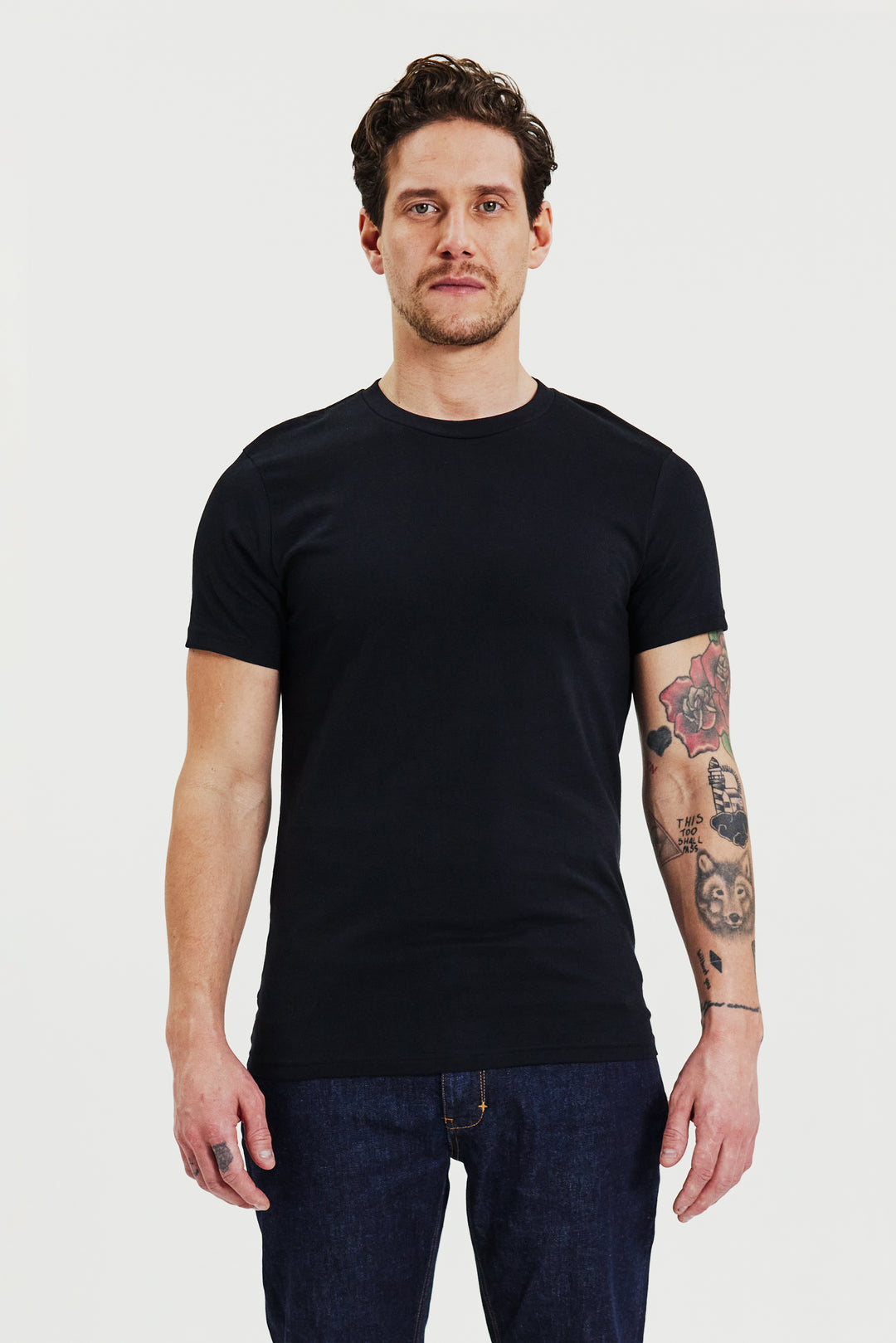 Crew-Neck regular Black