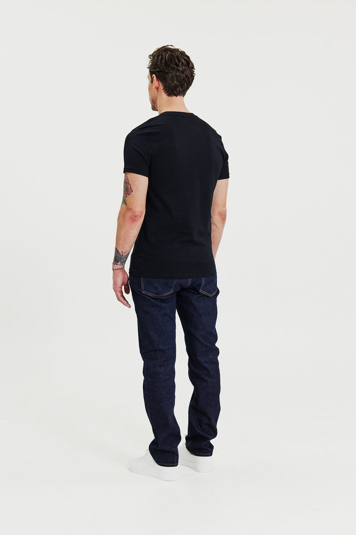 Crew-Neck regular Black