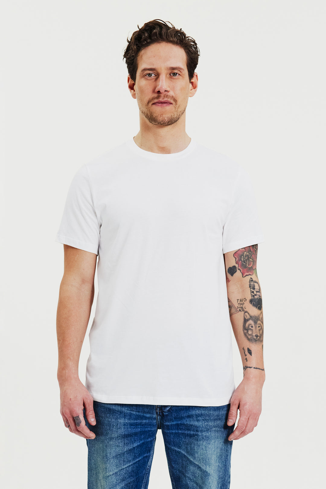 Crew-Neck regular White