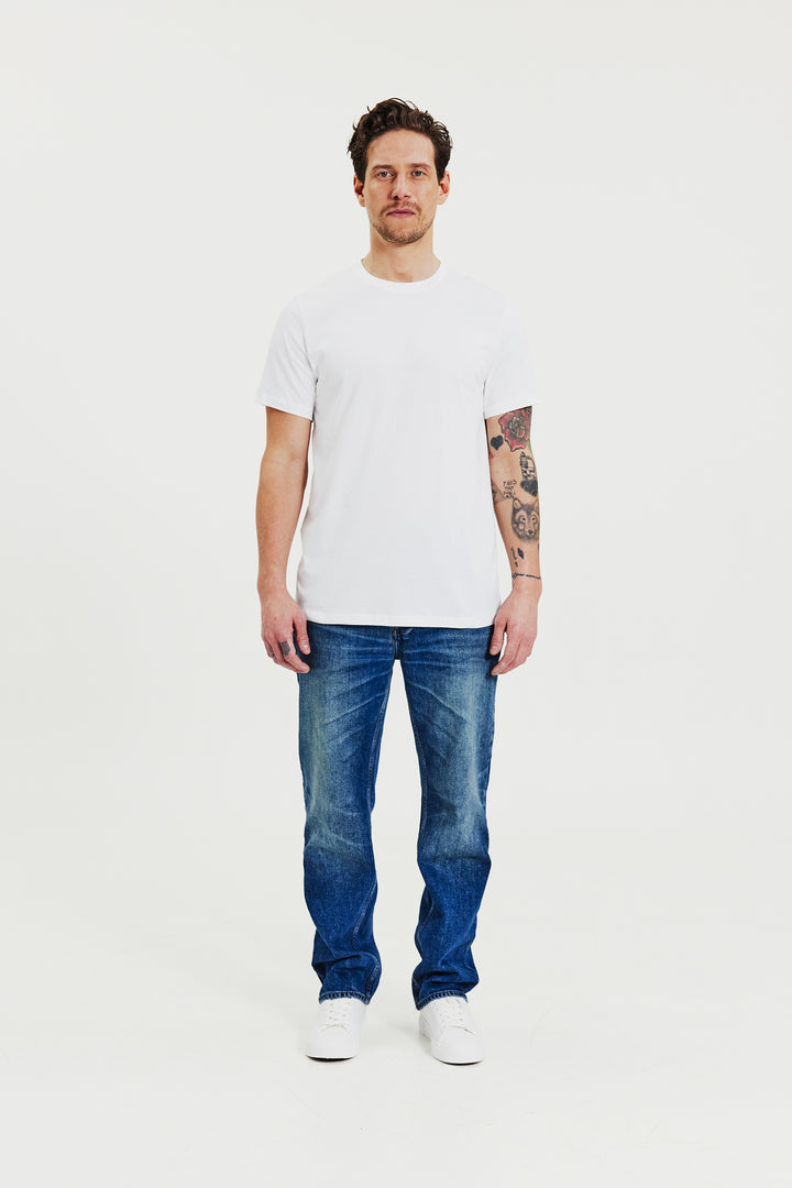 Crew-Neck regular White