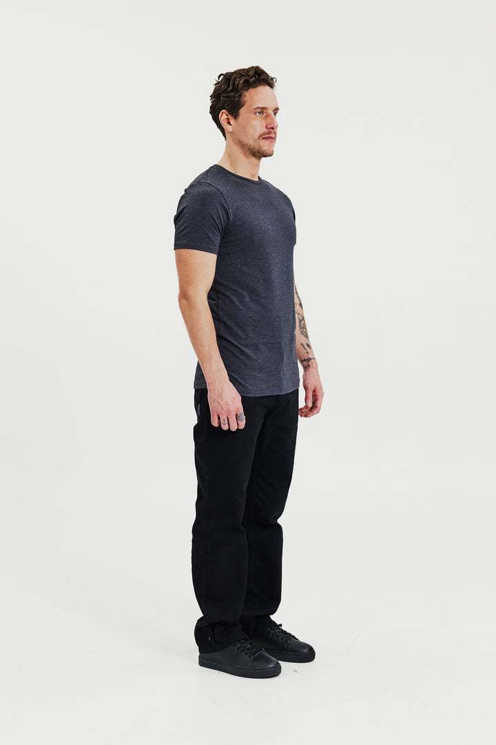 Crew-Neck 2-pack Grey Melange