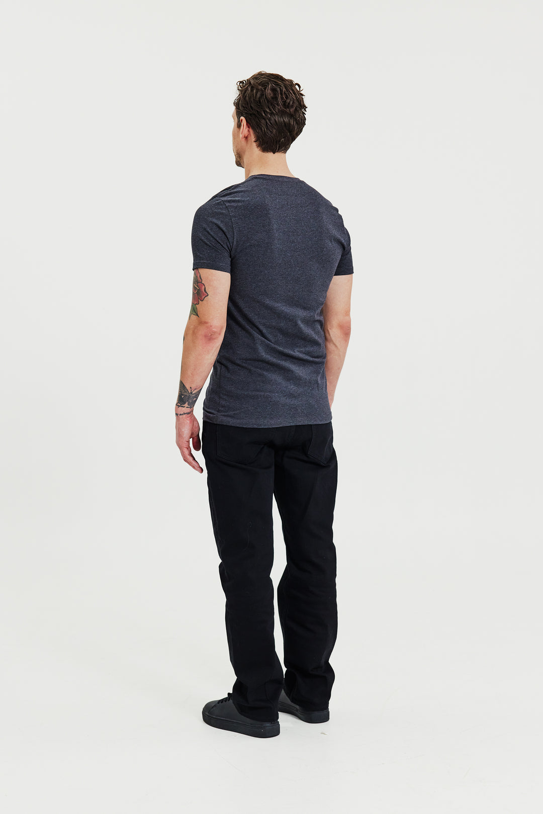 Crew-Neck 2-pack Grey Melange