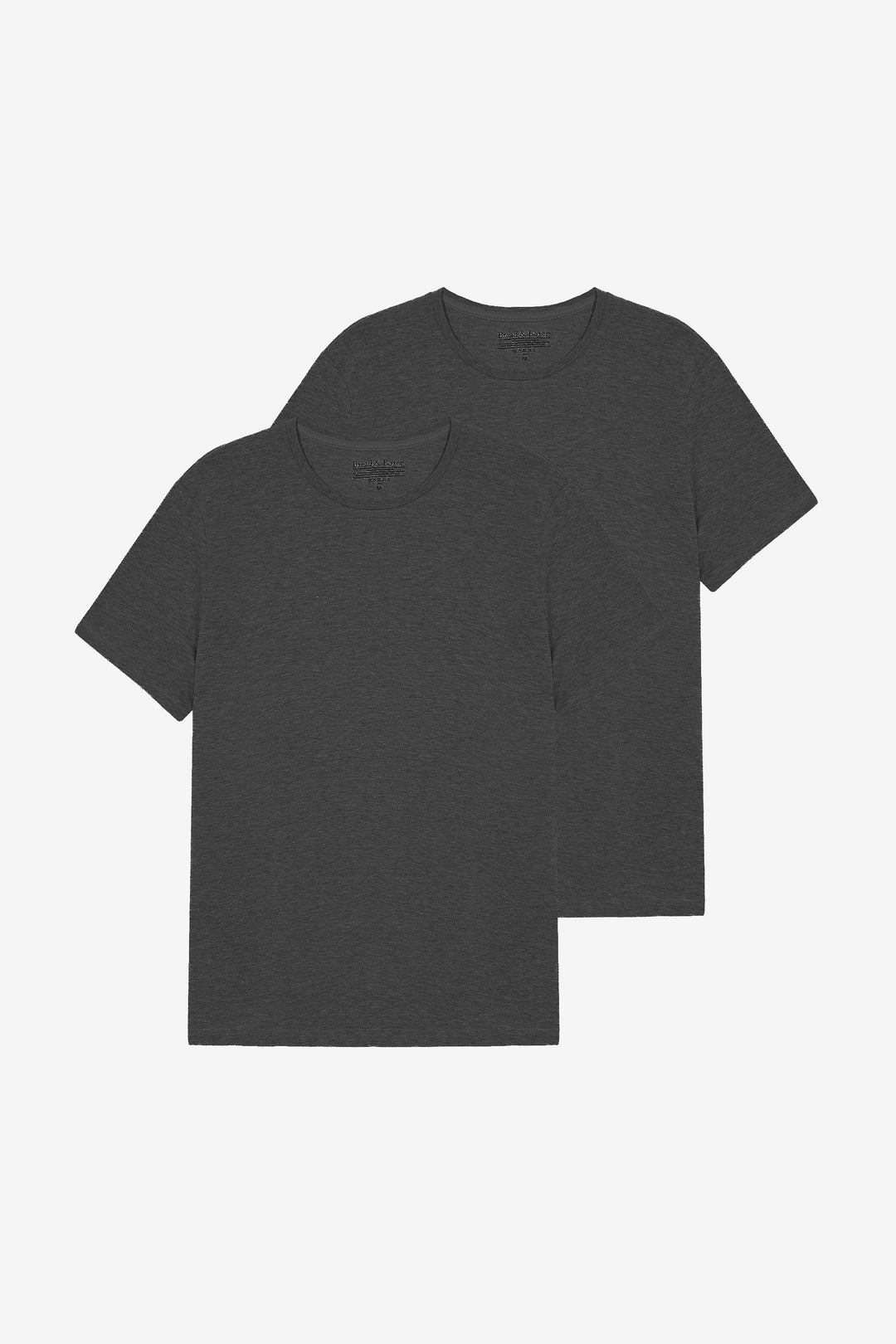 Crew-Neck 2-pack Grey Melange