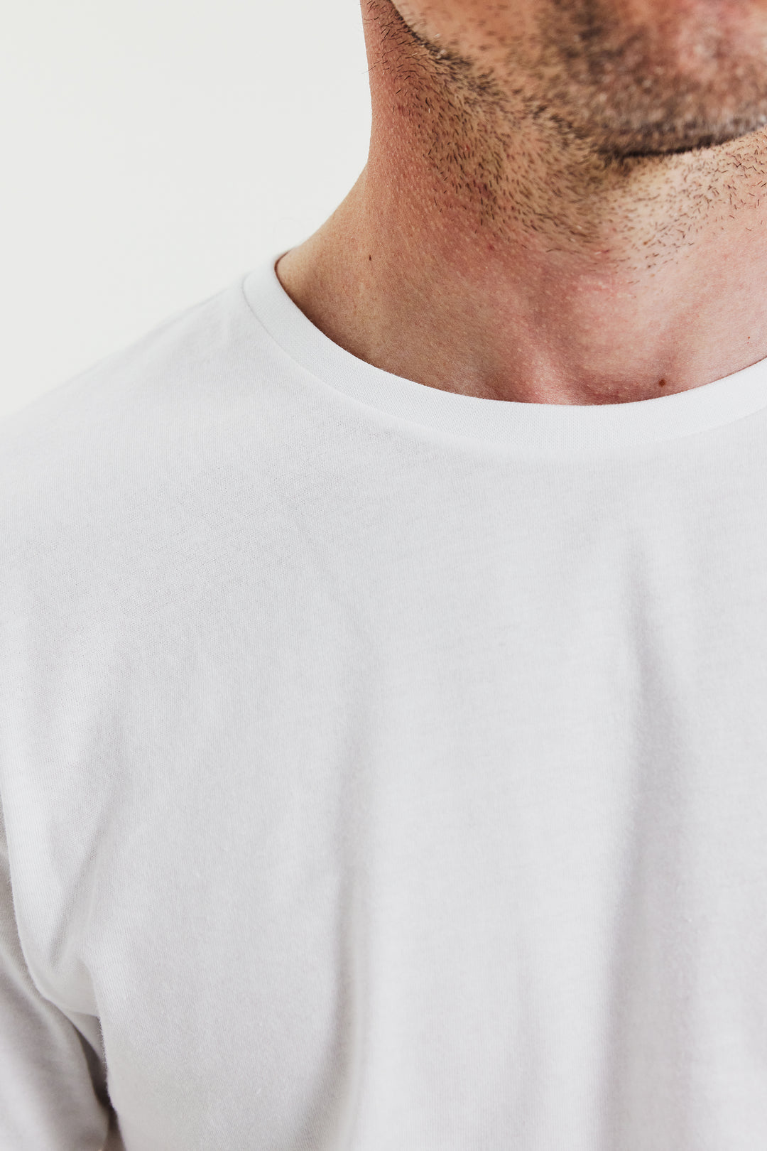 Crew-neck Lightweight Cotton 2-pack White