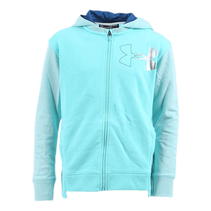 Threadborne Girls Terry Full Zip Blue/White