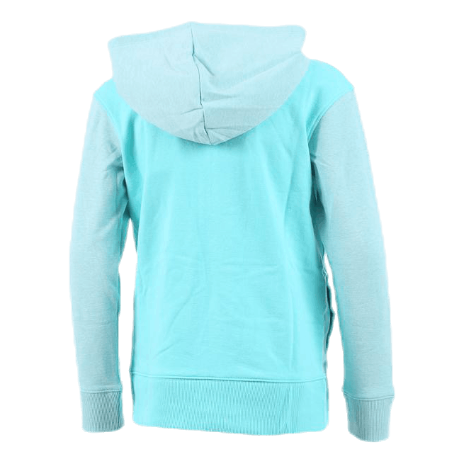 Threadborne Girls Terry Full Zip Blue/White