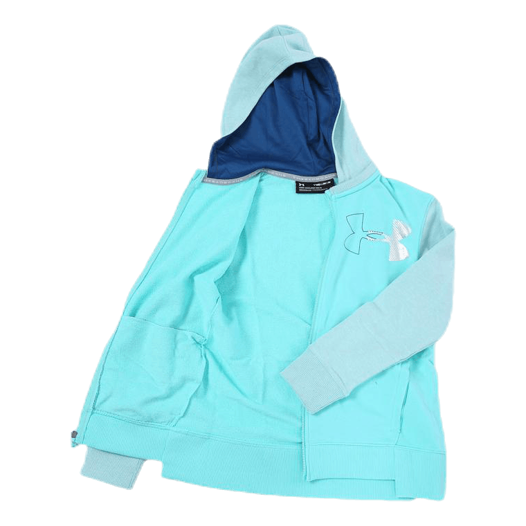 Threadborne Girls Terry Full Zip Blue/White