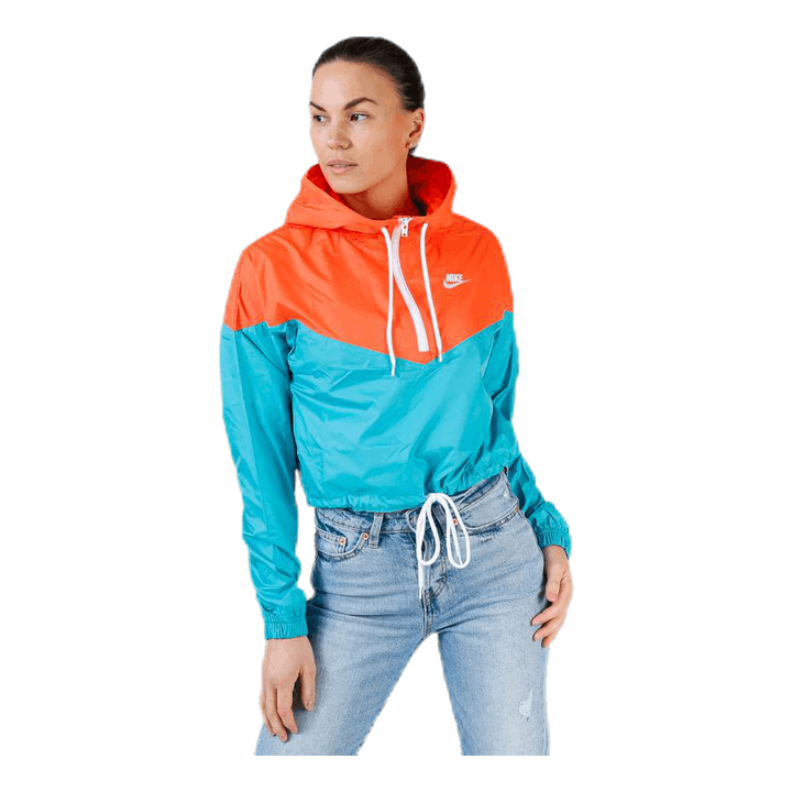 Heritage Windbreaker Jacket Orange/Turquoise