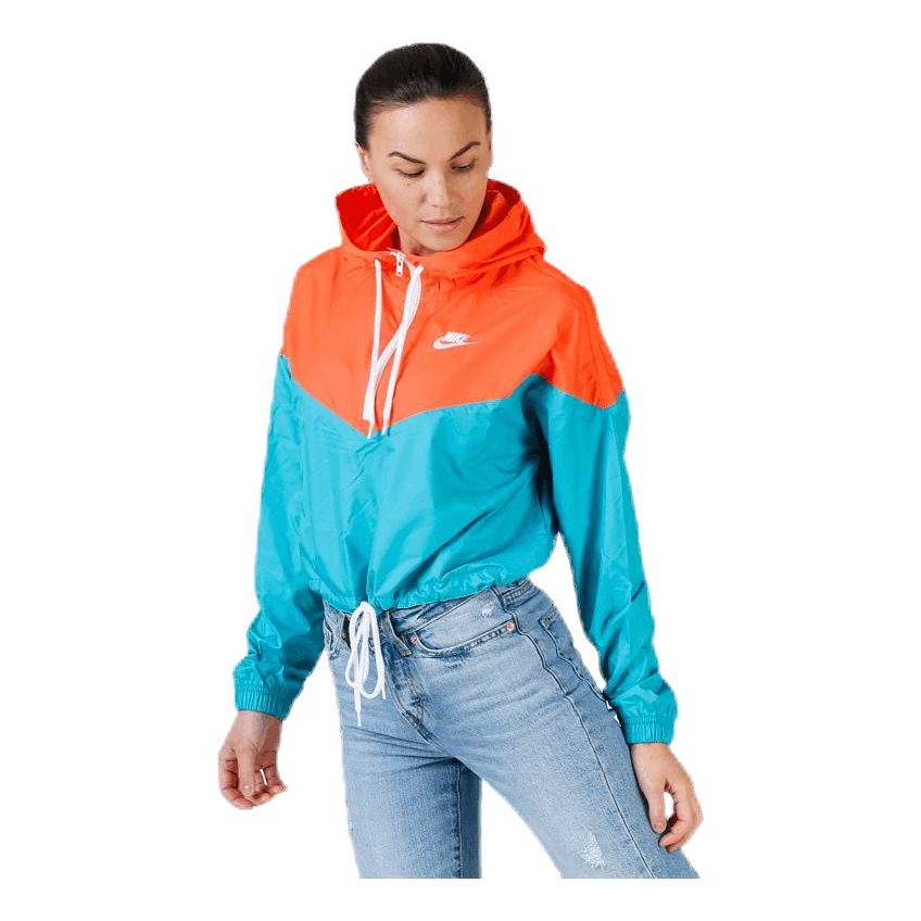 Heritage Windbreaker Jacket Orange/Turquoise