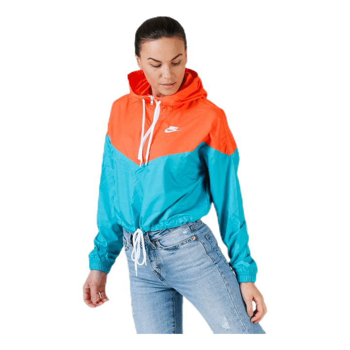 Heritage Windbreaker Jacket Orange/Turquoise