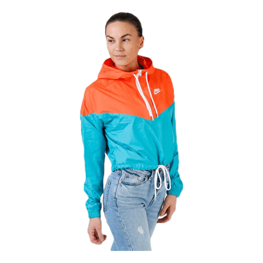 Heritage Windbreaker Jacket Orange/Turquoise