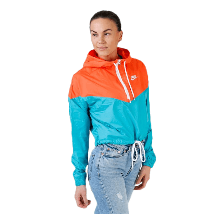 Heritage Windbreaker Jacket Orange/Turquoise