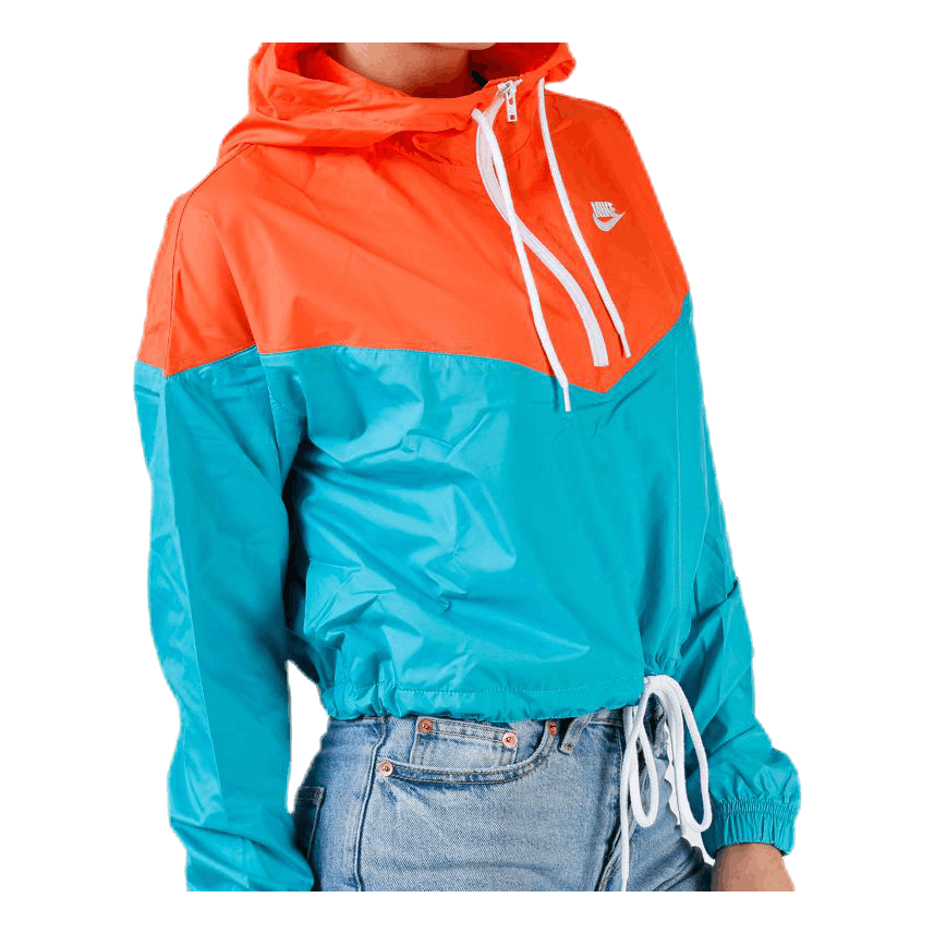 Heritage Windbreaker Jacket Orange/Turquoise