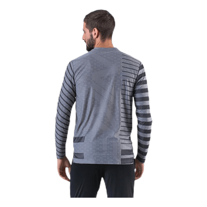 Tech Knit Cool LS Black/Grey