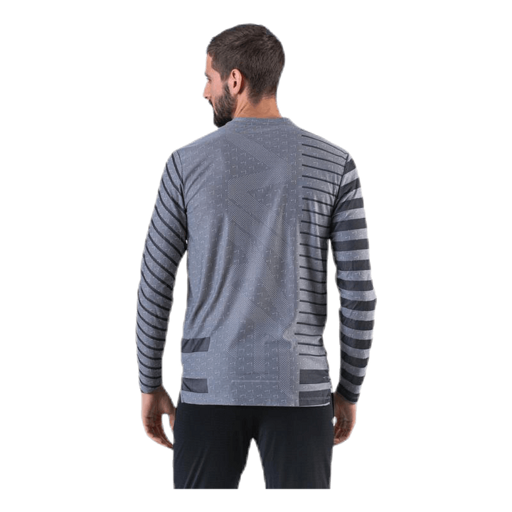 Tech Knit Cool LS Black/Grey