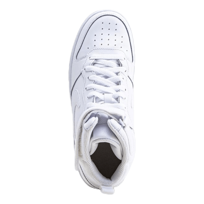 Court Borough Mid 2 Big Kids' Shoes WHITE/WHITE-WHITE