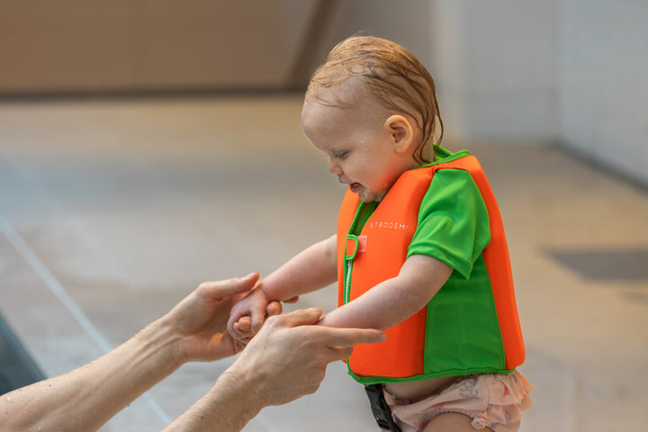 Swim Vest Orange/Lime
