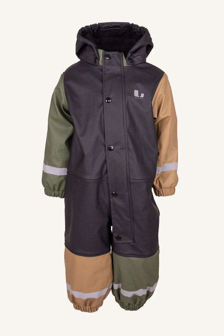 Fagerhult Rain Baby Overall, F Anth/green