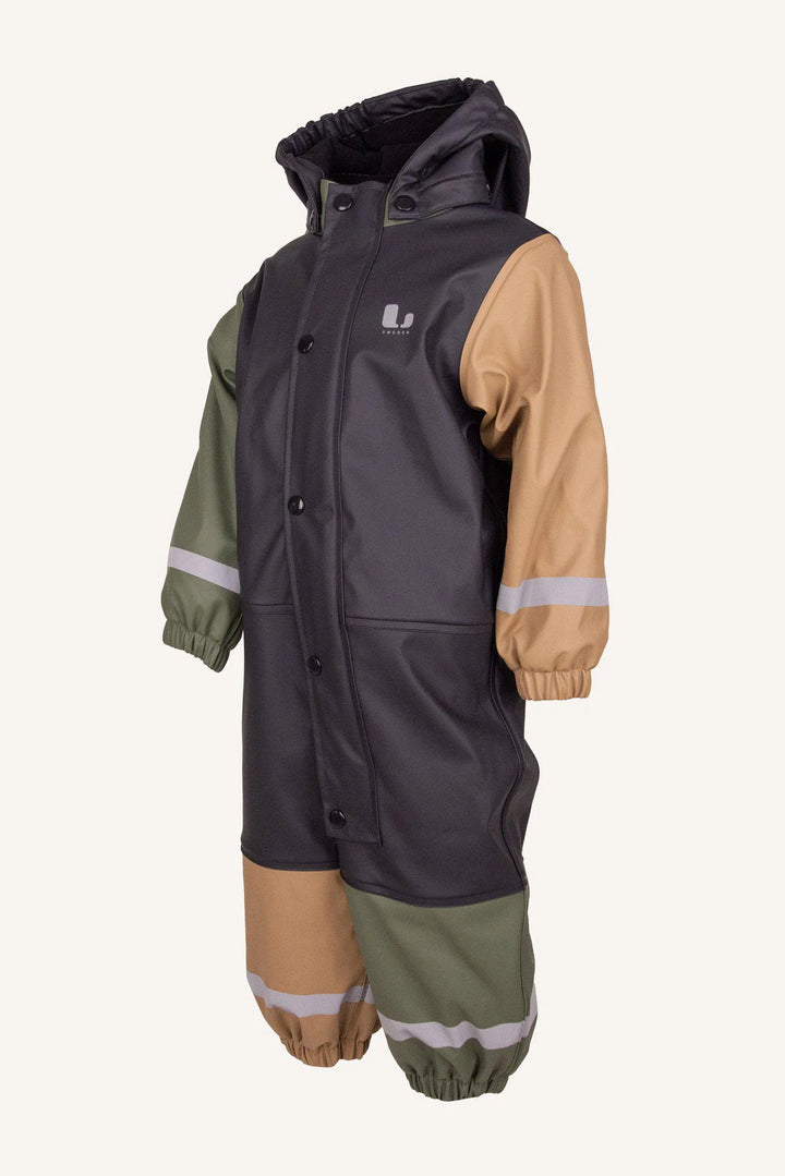 Fagerhult Rain Baby Overall, F Anth/green