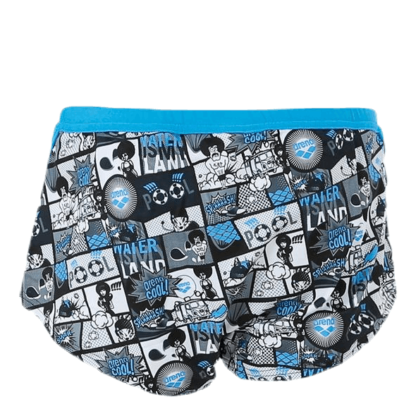 Comics Lowwaist Short Blue/Grey