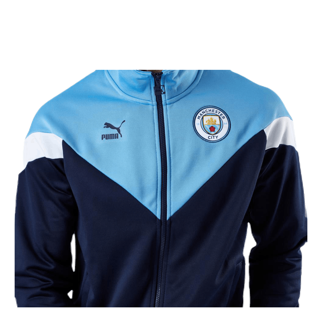Puma MCFC Iconic MCS Track Jacket Blue Green Sportamore