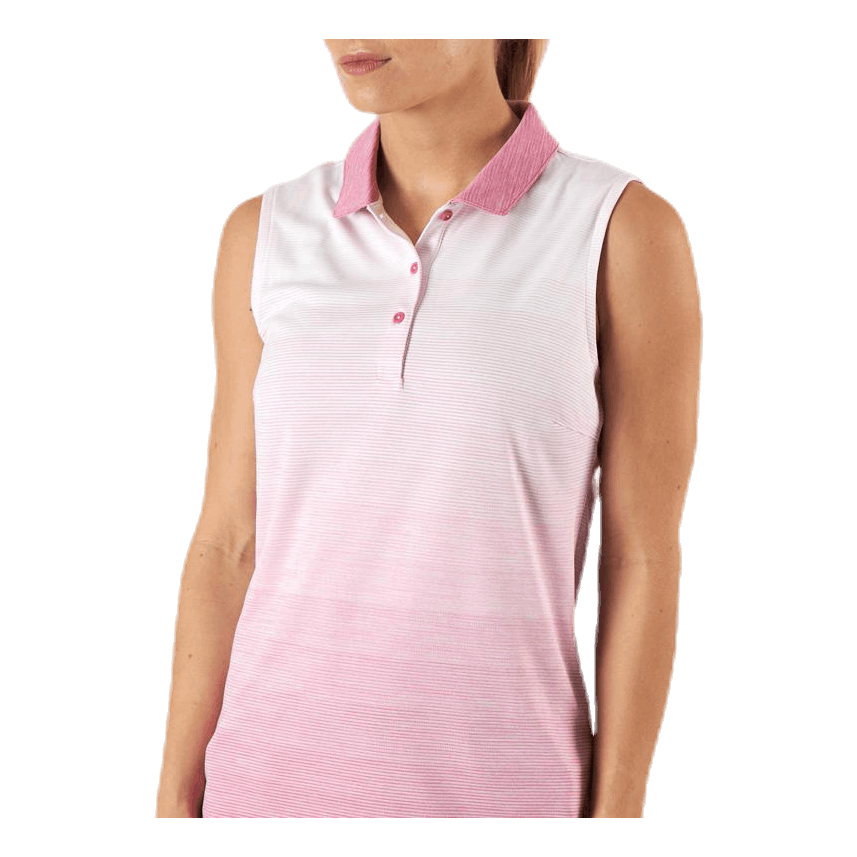 Ombre Sleeveless Polo Pink