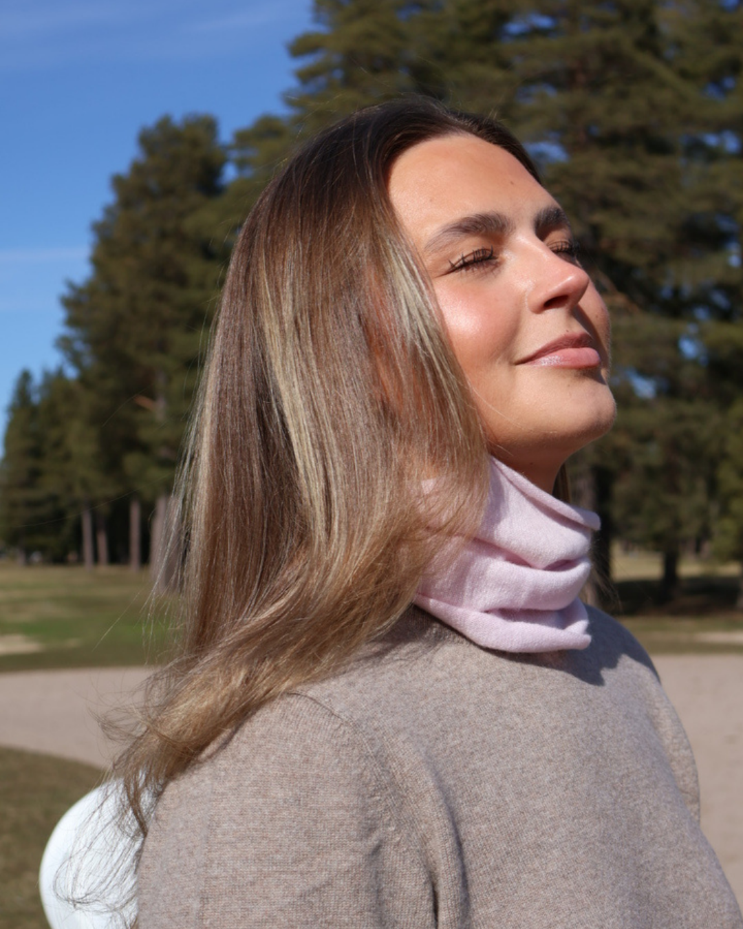 Cashmere Neckwarmer Pink