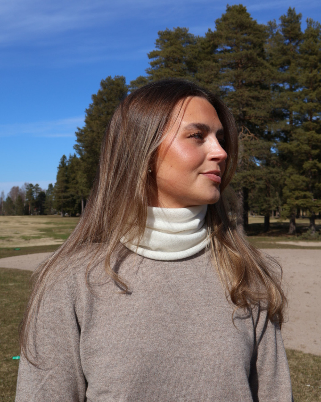 Cashmere Neckwarmer White