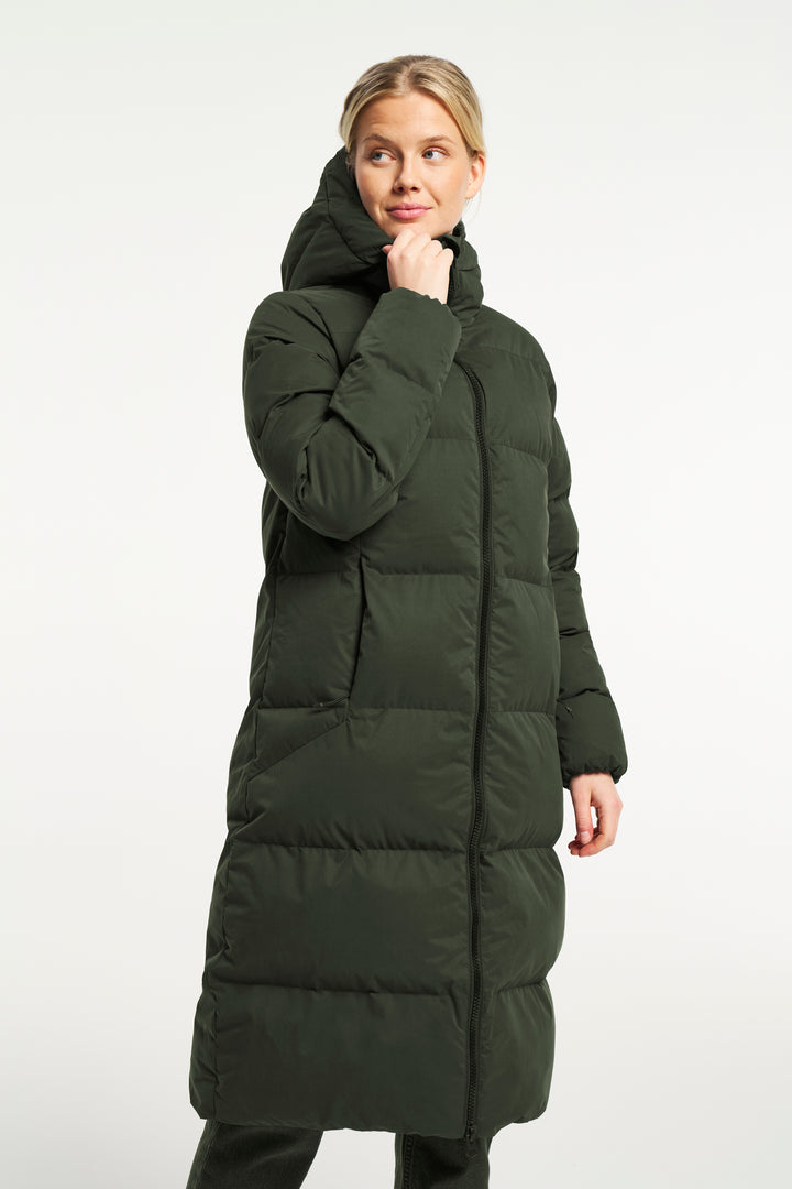 Cevina Coat Dark Olive