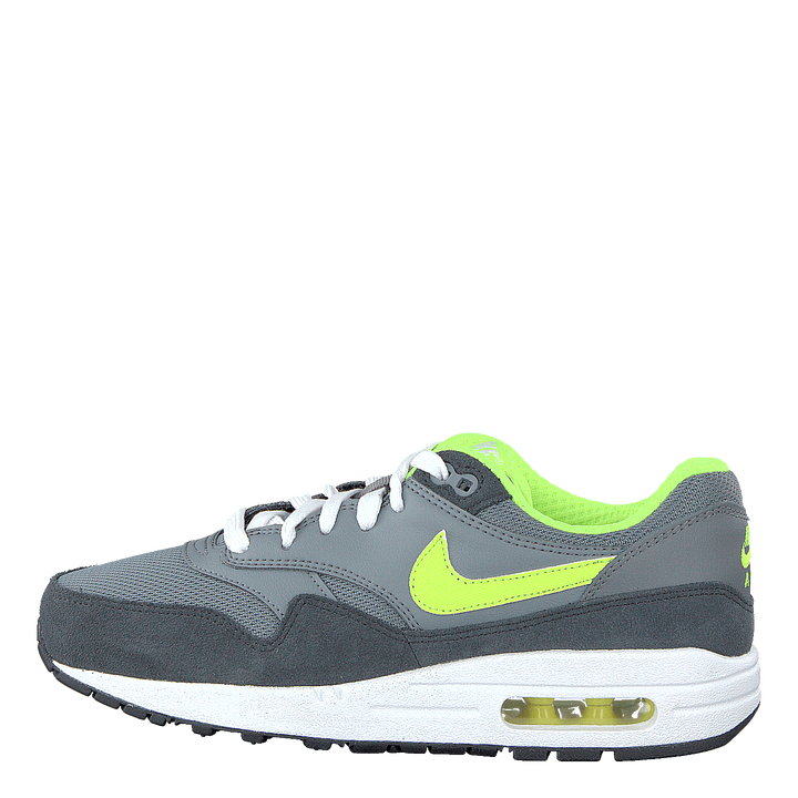 Nike Air Max 1 Big Kids Cool Grey/Volt-Anthrct-White