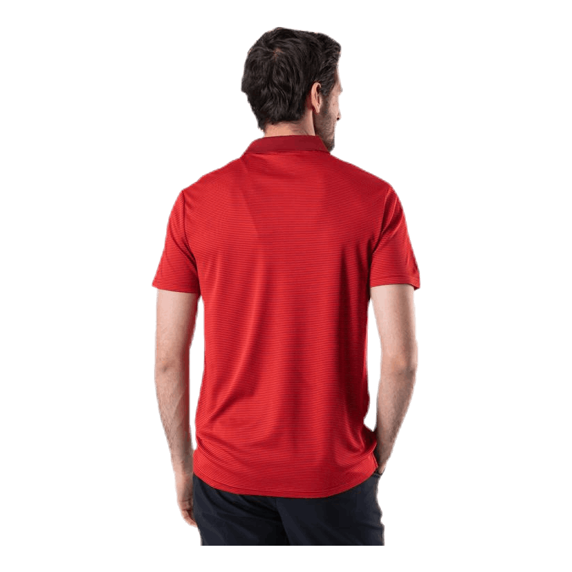 Microstripe Polo Red