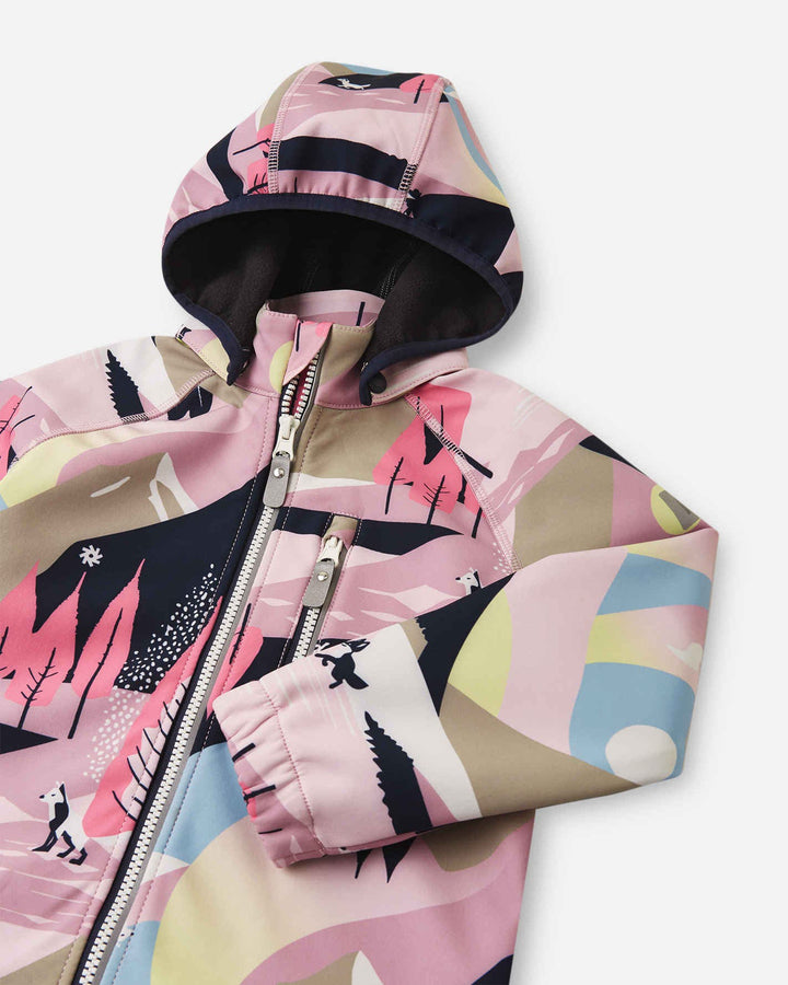 Softshell Jacket Vantti Grey Pink