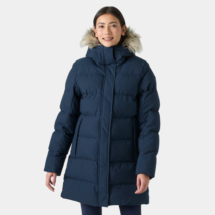 W Blossom Puffy Parka Navy