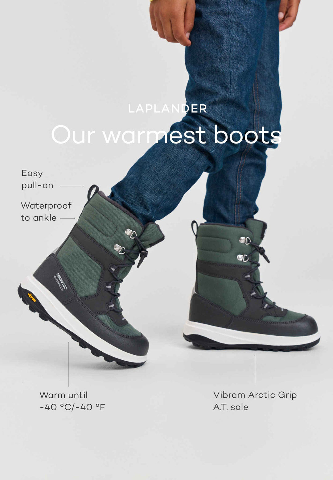 Reimatec Winter Boots, Lapland Thyme Green