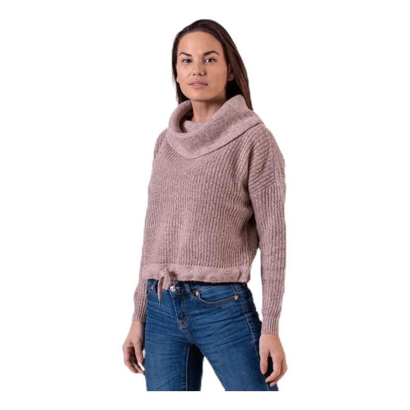 Nia L/S Rollneck Pullover Pink