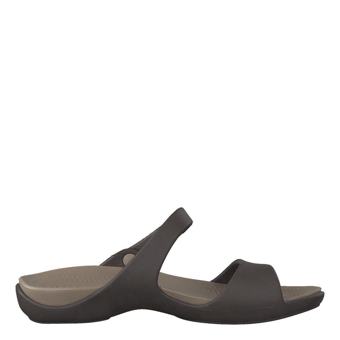 Cleo V Sandal Women Espresso/mushroom