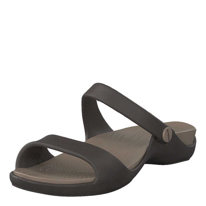 Cleo V Sandal Women Espresso/mushroom