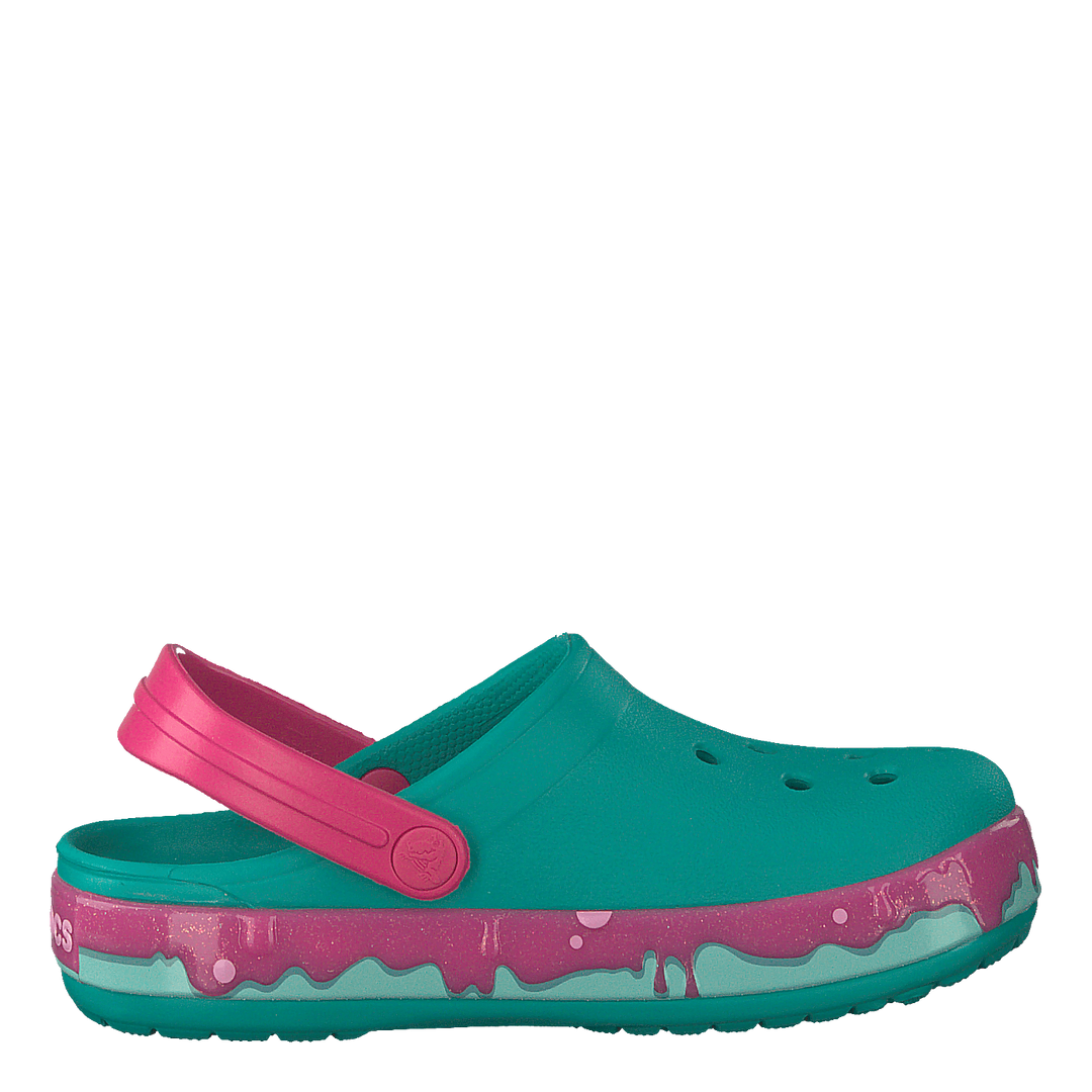 Fun Lab Slime Band Clog Kids Tropical Teal